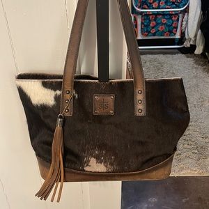 Cowhide purse